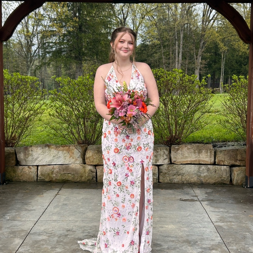 Floral Halter Maxi Dress - Picture 2 of 2